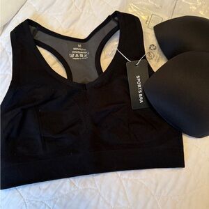 Classic Black Sports Bra(New!)
